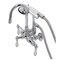 Kingston Brass CA8T1 3-3/8" Tub Wall Mount Clawfoot Tub Faucet with Hand Shower, Polished Chrome CA8T1 - alternate 1